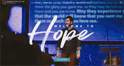 Desktop Screenshot of hopechristianchurch.com