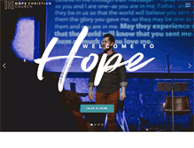 Tablet Screenshot of hopechristianchurch.com