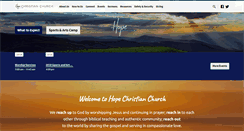 Desktop Screenshot of hopechristianchurch.org