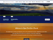 Tablet Screenshot of hopechristianchurch.org