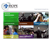 Tablet Screenshot of hopechristianchurch.net
